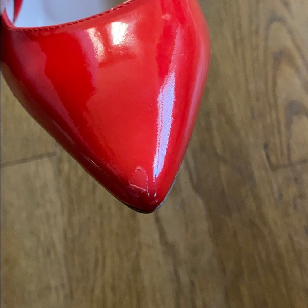 L.K. Bennett Patent Red Pumps - Picture 4 of 5